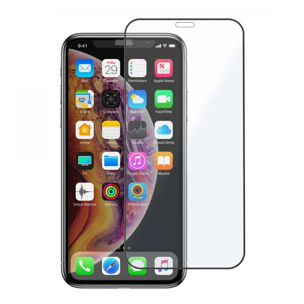 Nettech Apple iPhone 11 Uyumlu 5D Glas Full Cam Koruyucu (Siyah) VR-18962 - 1