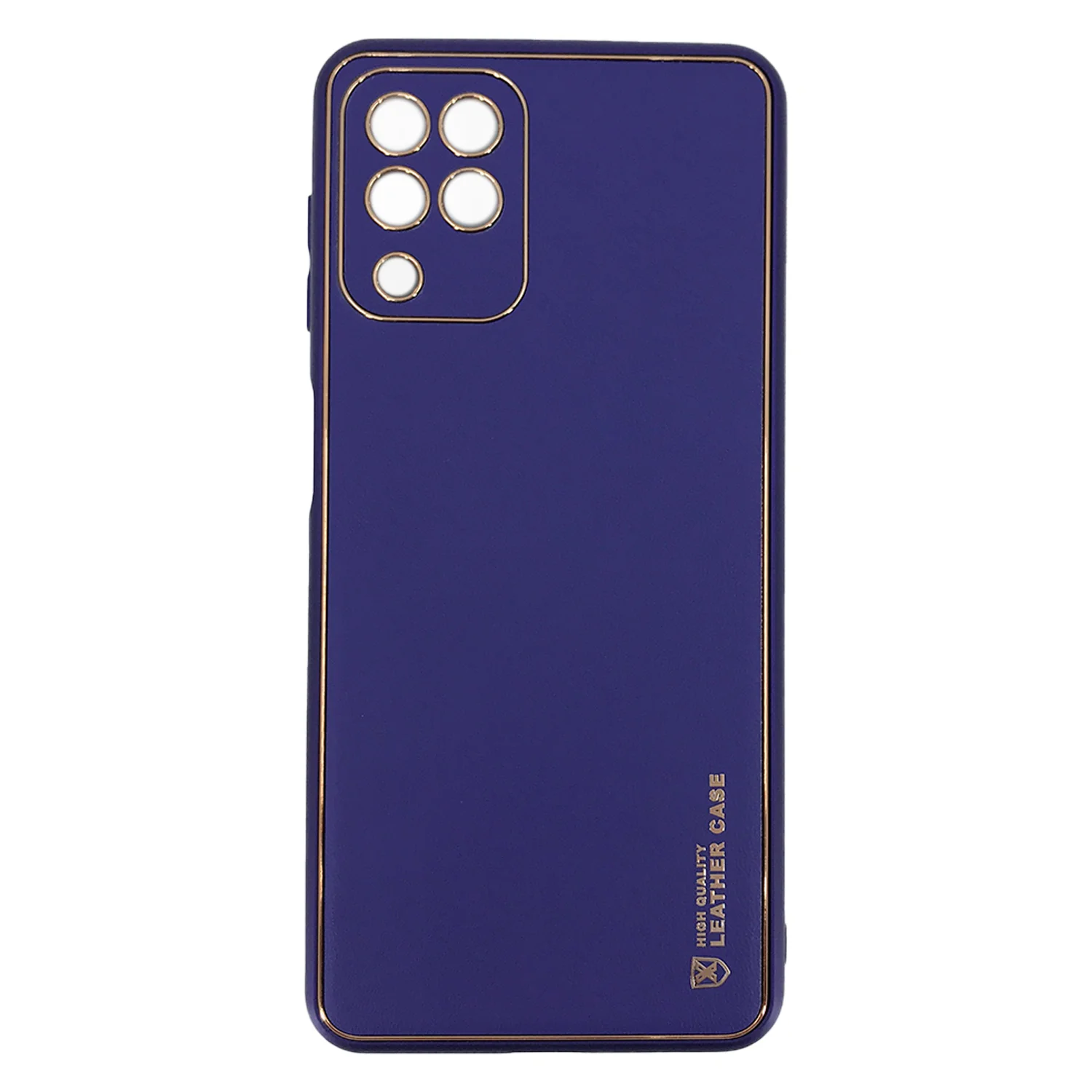 Nettech Samsung Galaxy A22 4G Uyumlu Coco Leather Seri Arka Koruma Kılıf (Mor) NT-90511