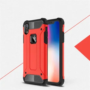 Apple iPhone XR 6.1 Kılıf Zore Crash Silikon Kapak - Kırmızı