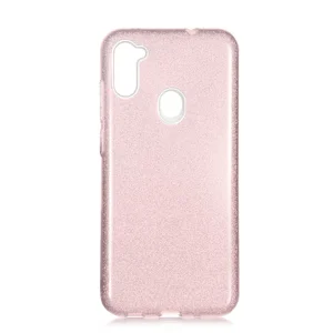 Galaxy A11 Kılıf Zore Shining Silikon - Rose Gold