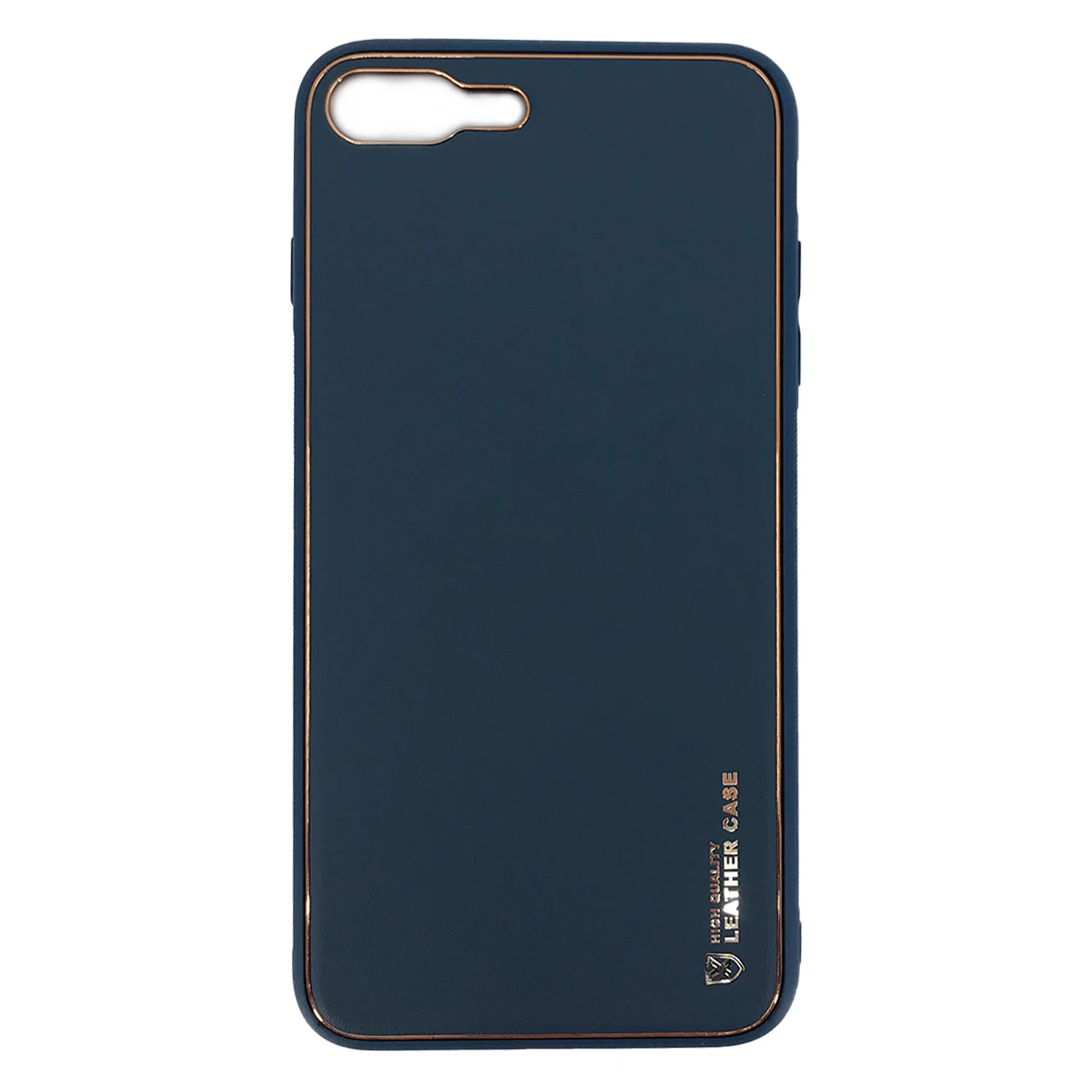 Nettech Apple iPhone 7 Plus Uyumlu Coco Leather Seri Arka Koruma Kılıf (Lacivert) NT-90399
