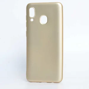 Galaxy A30 Kılıf Zore Premier Silikon Kapak - Gold