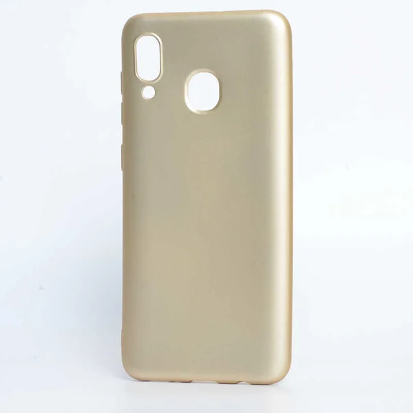 Galaxy A30 Kılıf Zore Premier Silikon Kapak - Gold - 1
