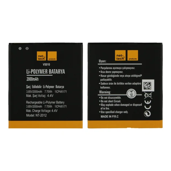 Teknonet Vestel Venüs V3 5010 Uyumlu Nettech NT-2012 2000 MAh Batarya NT-32452 - 1