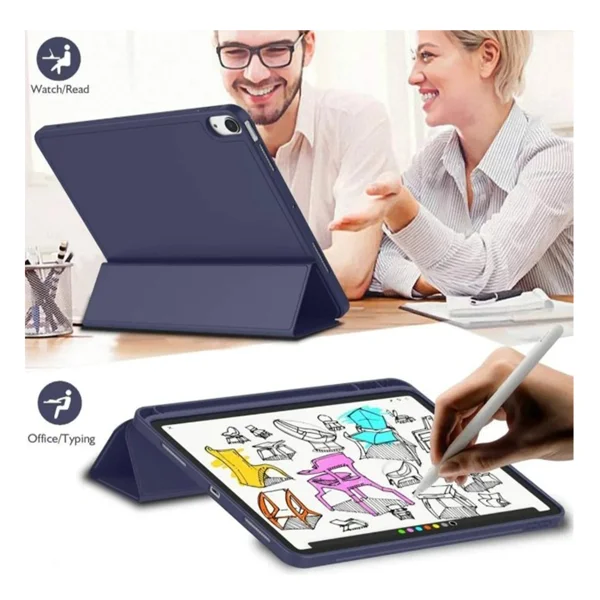 Nettech Apple iPad 10 Nesil 10.9 2022 Uyumlu Flip Prizma Seri Kapaklı Kılıf (Lacivert) NT-104978 - 2