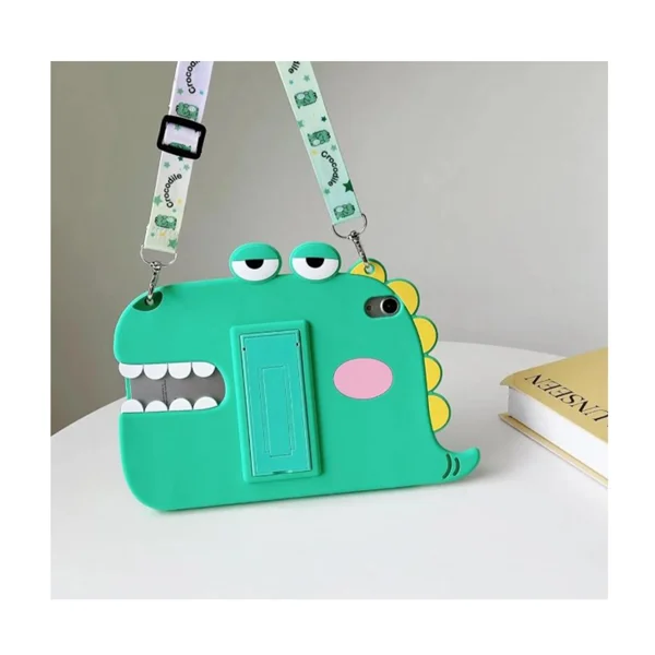 Nettech Apple iPad 10 Nesil 10.9 2022 Uyumlu Maskot Seri Arka Koruma (Yeşil) NT-109504 - 2