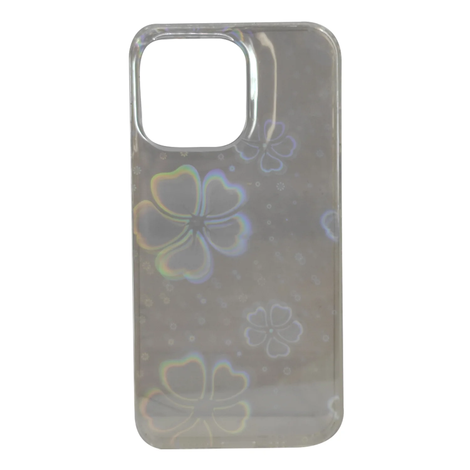 Nettech Apple iPhone 13 Pro Uyumlu Gölge Neon Desen Arka Koruma Kılıf (Şeffaf) NT-94933