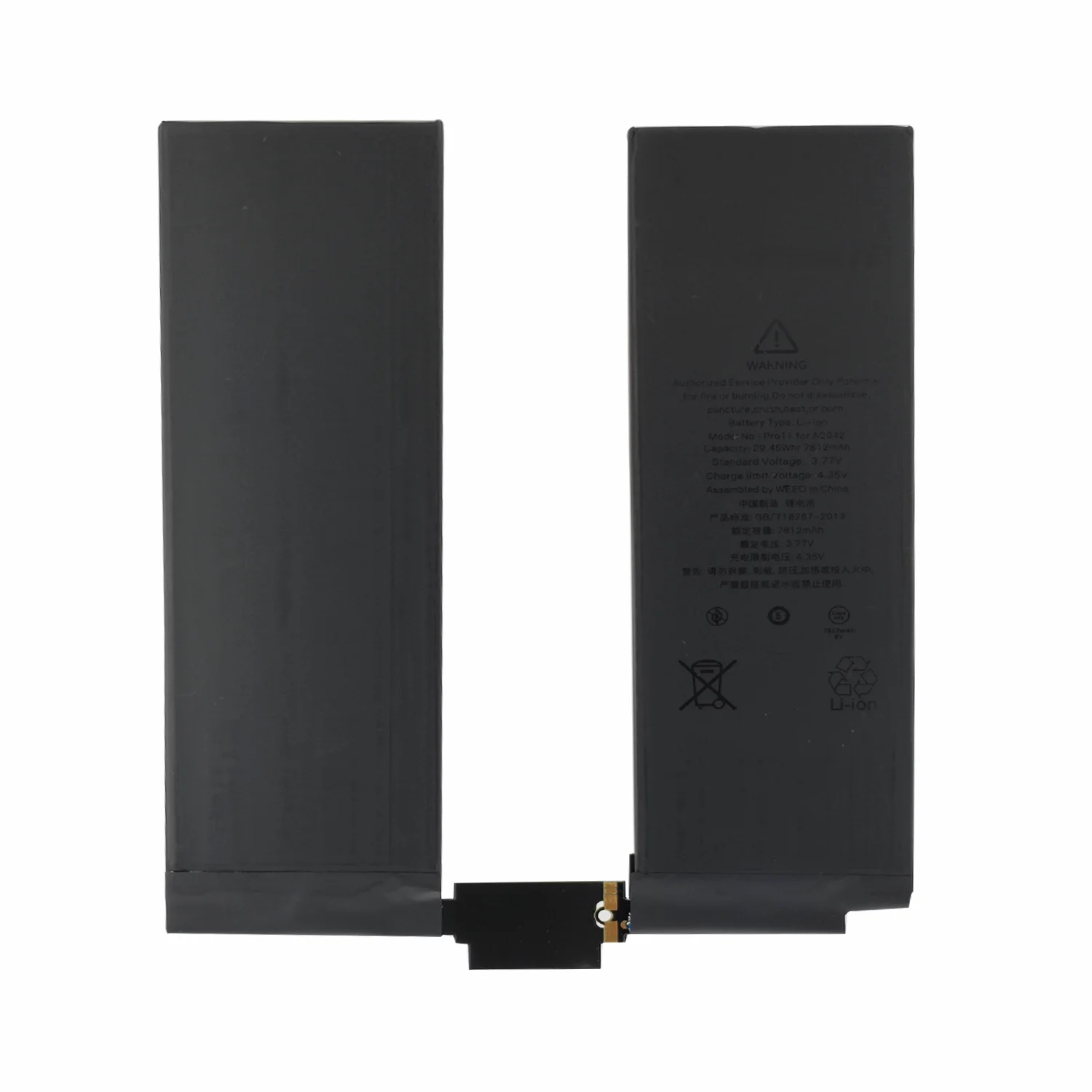 Teknonet Apple iPad Pro 11 inç Uyumlu Nettech A2042 7812 mAh Batarya NT-96519