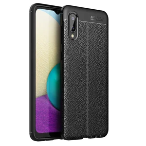 Galaxy A02 Kılıf Zore Niss Silikon Kapak - Siyah
