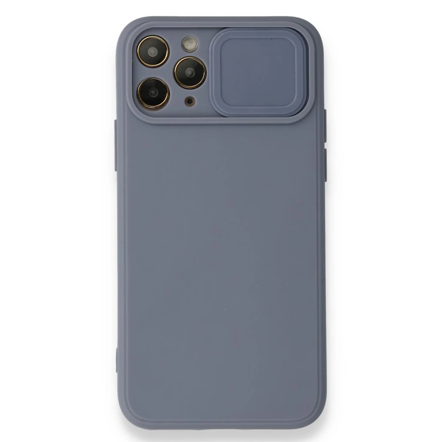 Nettech Apple iPhone 11 Pro Uyumlu Kızaklı Kamera Korumalı Arka Koruma Kılıf (Gri) NT-87123