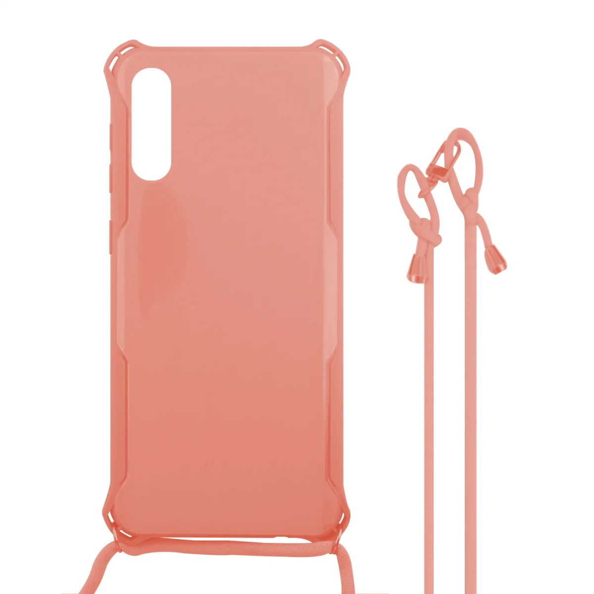 Nettech Samsung Galaxy A30S Uyumlu ipli Nano Arka Koruma Kılıf (Pembe) VR-16965