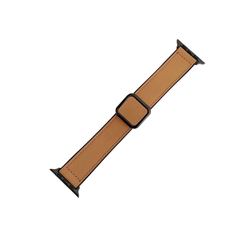 Nettech Apple Watch Series 10 46 mm Uyumlu Deri Kordon (Kahverengi) NT-112394
