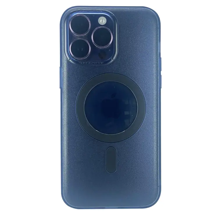 Nettech Apple iPhone 14 Pro Uyumlu Mega Magsafe Arka Koruma Kılıf (Mavi) NT-98004