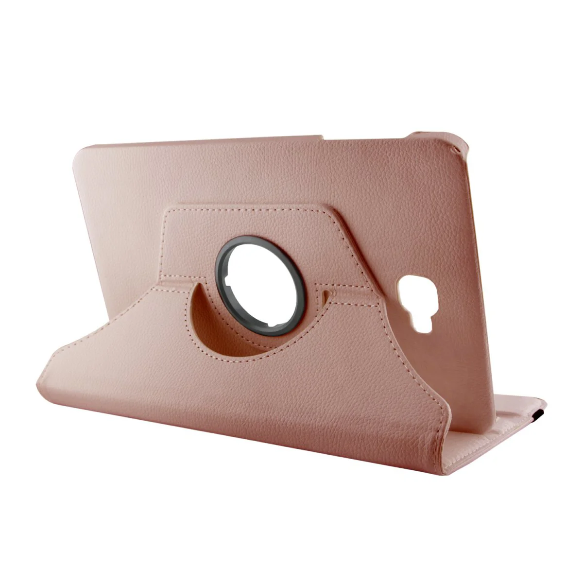 Nettech Samsung Galaxy T580 Tab A 10.1 2016 Uyumlu 360 Kapaklı Kılıf (Rose Gold) VR-13543