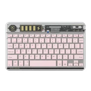 Nettech Şeffaf Klavye (Pembe) NT-104885
