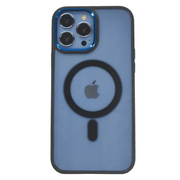 Nettech Apple iPhone 13 Pro Max Uyumlu Kamera Çerçeveli MagSafe Arka Koruma Kılıf (Siyah) NT-96307 - 3