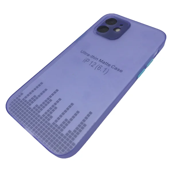 Nettech Apple iPhone 12 Uyumlu Ultra Slim Arka Koruma Kılıf (Lila) NT-90618 - 2