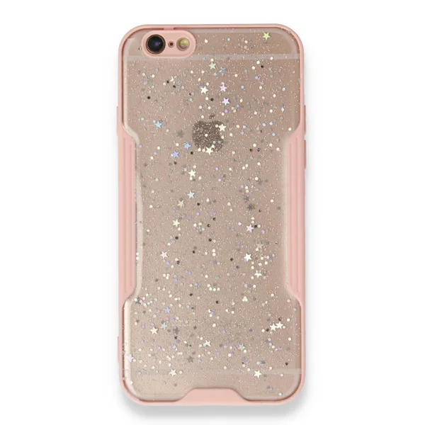 Nettech Apple iPhone 6S Uyumlu Platin Simli Arka Koruma Kılıf (Karışık/Çok Renkli) NT-89581 - 5