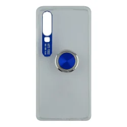 Nettech Huawei P30 Uyumlu Doris Ring Arka Koruma Kılıf (Şeffaf) VR-14940