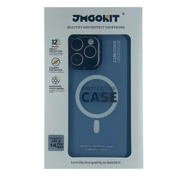 Nettech Apple iPhone 14 Pro Max Uyumlu NT-N002 Magsafe Arka Koruma Kılıf (Mavi) NT-103272 - 3