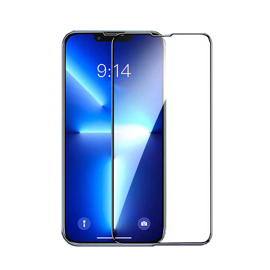 Apple iPhone 13 Pro Max Zore Etnaa Cam Ekran Koruyucu - Siyah