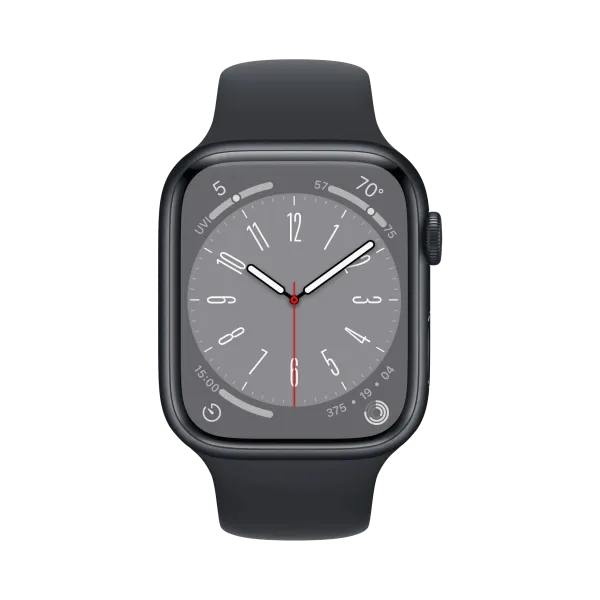 Apple Watch Series 8 - Alüminyum - 45mm - Cellular - Gece yarısı