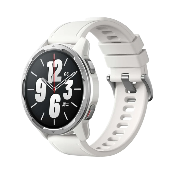 Xiaomi Watch S1 Active - Paslanmaz Çelik - 46mm - Wi-Fi - Beyaz - 1