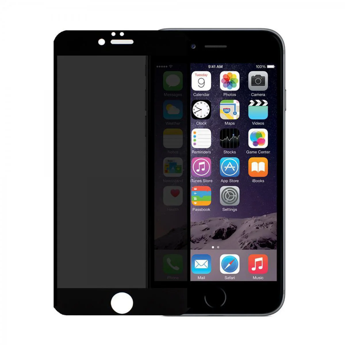 Nettech Apple iPhone 6S Plus Uyumlu Hayalet Full Cam Koruyucu (Siyah) VR-20511