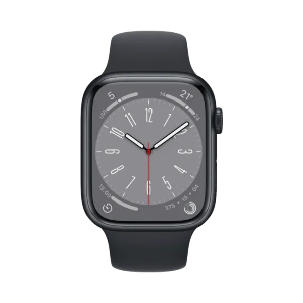 Apple Watch Series 8 - Alüminyum - 45mm - GPS - Gece yarısı