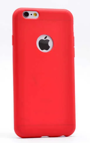 Apple iPhone 6 Plus Kılıf Zore Premier Silikon Kapak - Kırmızı