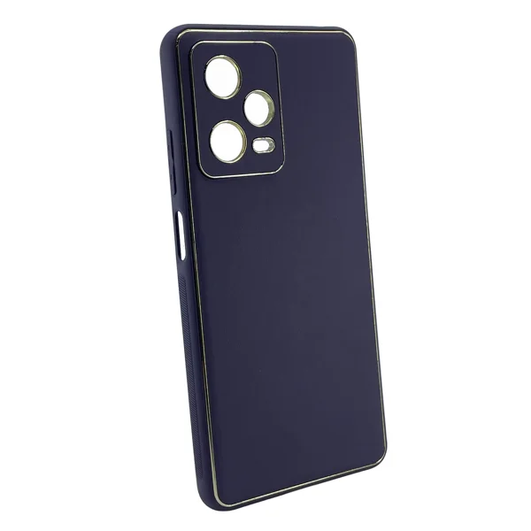 Nettech Xiaomi Redmi Note 12 Uyumlu Coco Leather Seri Arka Koruma Kılıf (Derin Mor) NT-99944 - 2