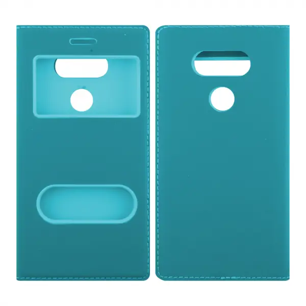 Nettech LG G5 Uyumlu Pencereli Kapaklı Kılıf (Mavi) VR-7019