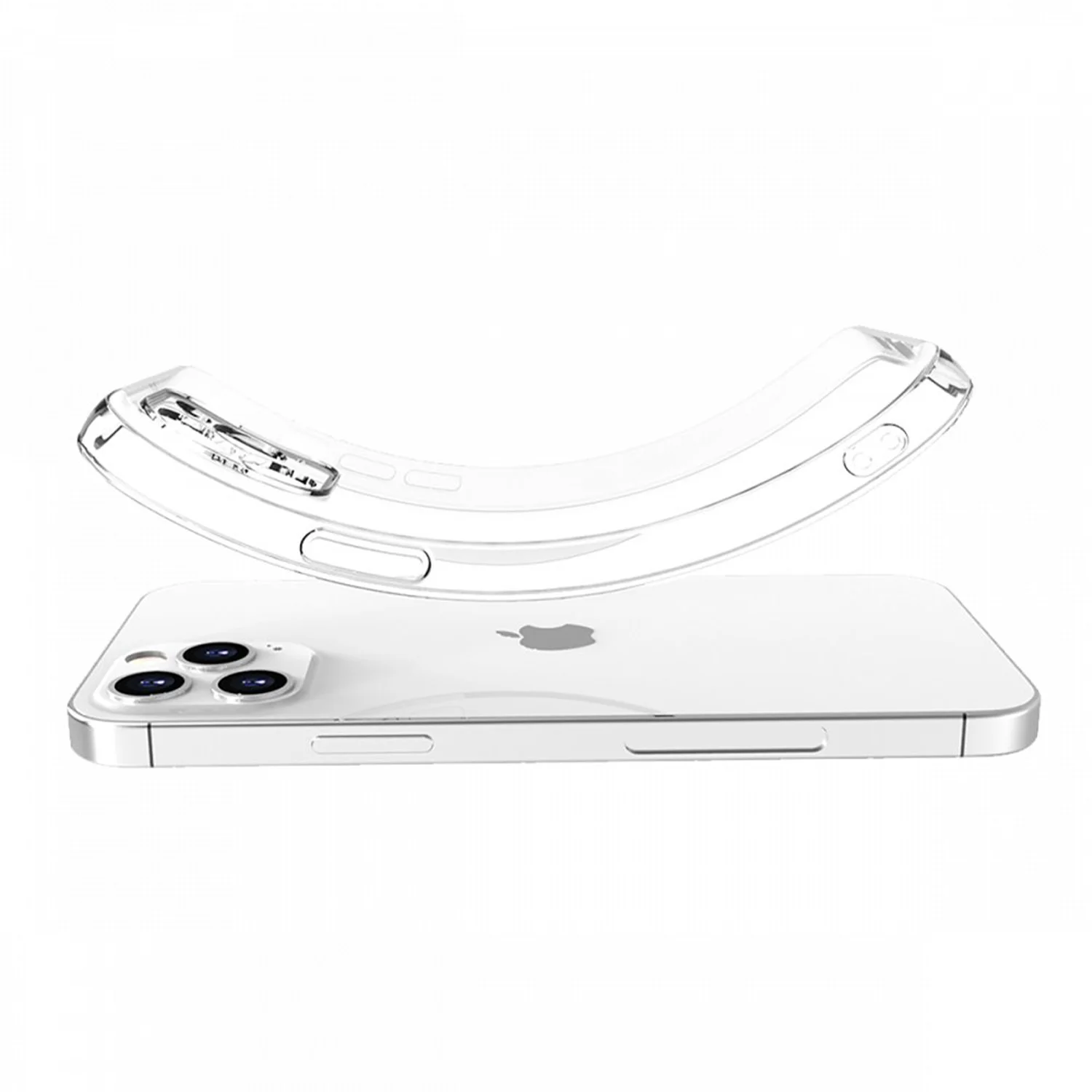 Nettech Apple iPhone 13 Pro Uyumlu Lüx Seri Kamera Korumalı Arka Koruma Kılıf (Şeffaf) NT-91485