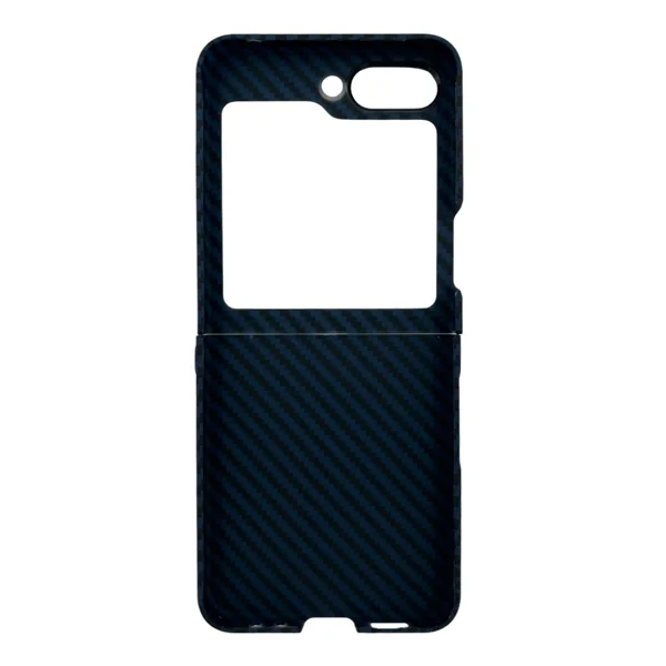 Nettech Samsung Galaxy Z Flip 5 Uyumlu Karbon Seri Arka Koruma Kılıf (Lacivert) NT-111518 - 2