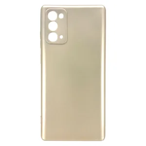 Nettech Samsung Galaxy Note 20 Uyumlu Suide Arka Koruma Kılıf (Gold) NT-81974