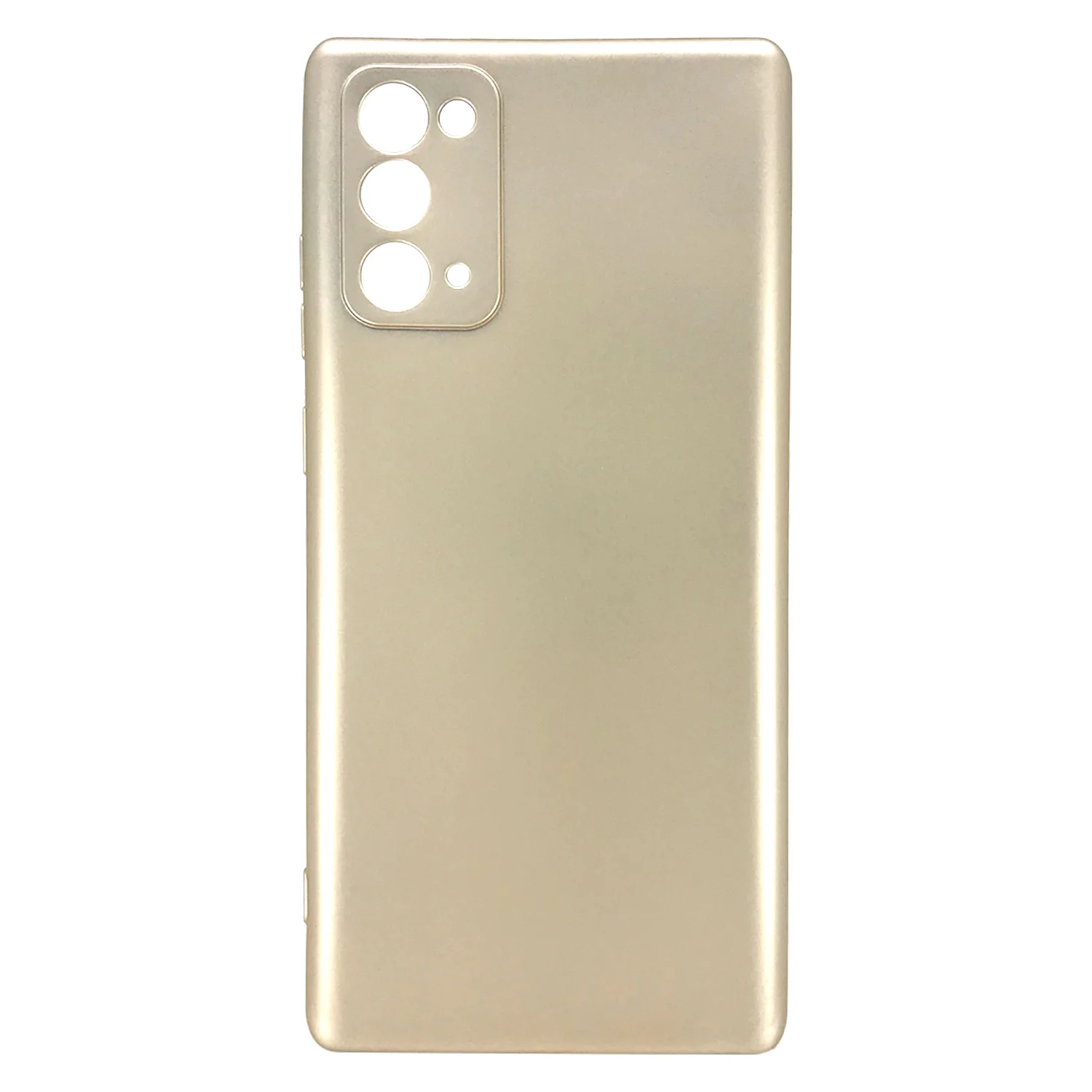 Nettech Samsung Galaxy Note 20 Uyumlu Suide Arka Koruma Kılıf (Gold) NT-81974