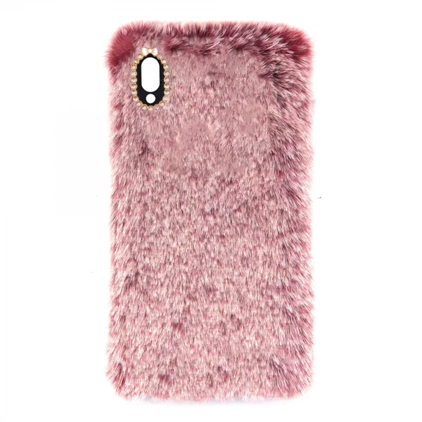 Nettech Huawei P20 Lite Uyumlu Peluş Arka Koruma Kılıf (Kırmızı) VR-12891 - 1
