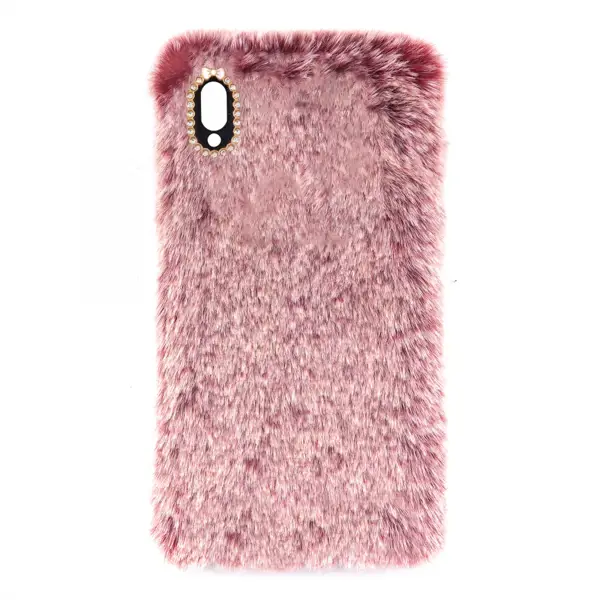 Nettech Huawei P20 Lite Uyumlu Peluş Arka Koruma Kılıf (Kırmızı) VR-12891