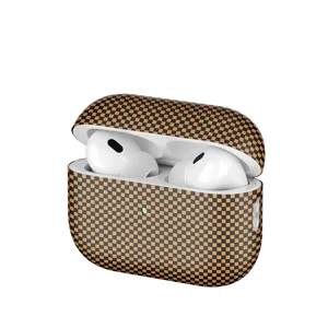 Apple Airpods Pro 2 Zore Airbag 43 600D Karbon Fiber Kulaklık Kılıfı - Gold