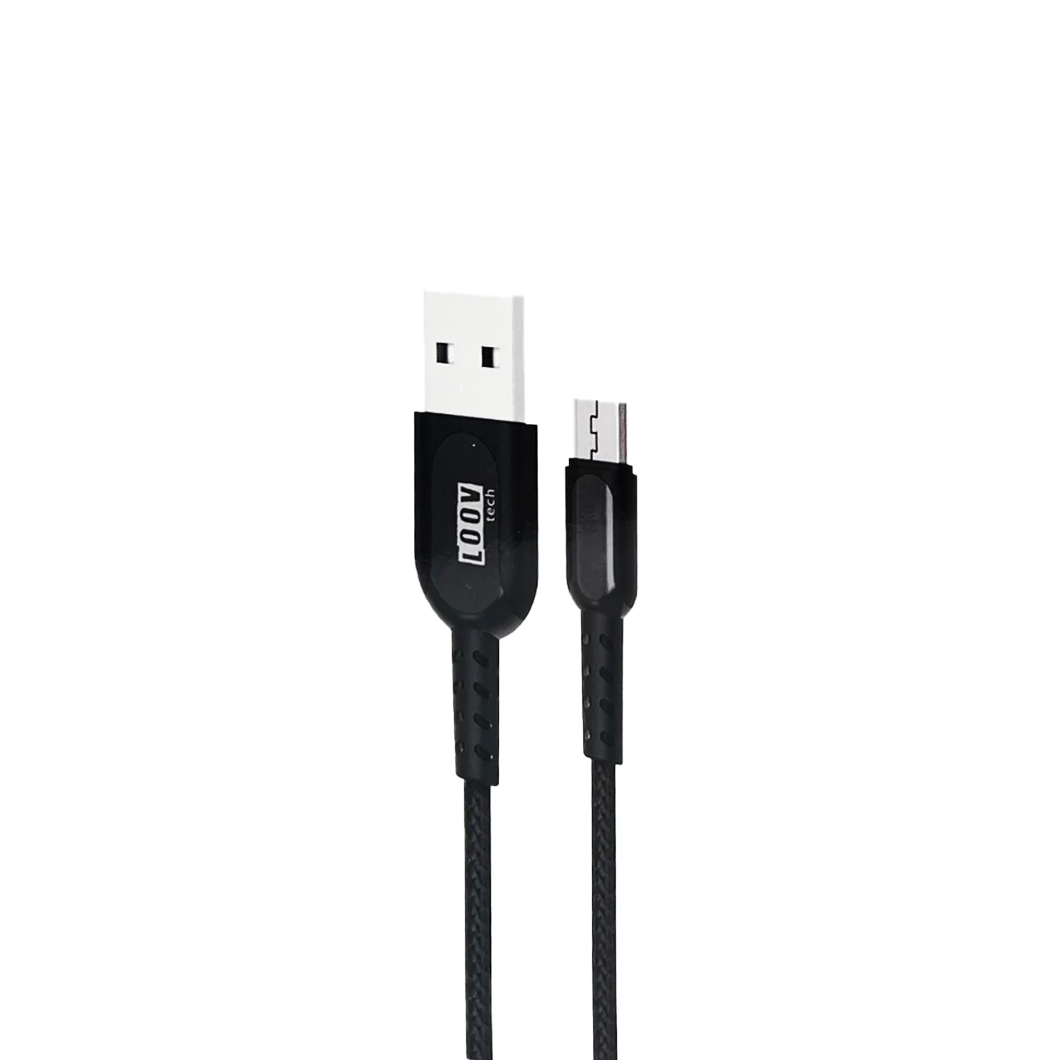 Loov Tech DK53 Plastik 100 Cm Micro Şarj ve Data Kablosu (Siyah) NT-104346