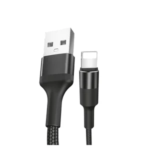 Teknonet TN-DC10 İp Örgü 100 Cm Lightning Şarj ve Data Kablosu (Siyah) NT-92576
