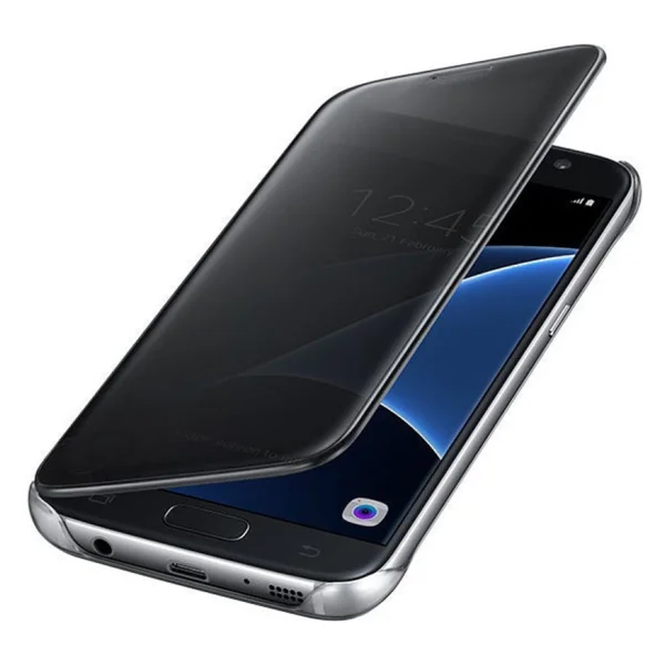 Nettech Apple iPhone 11 Pro Uyumlu Clear View Aynalı Kapaklı Kılıf (Siyah) NT-85517 - 2