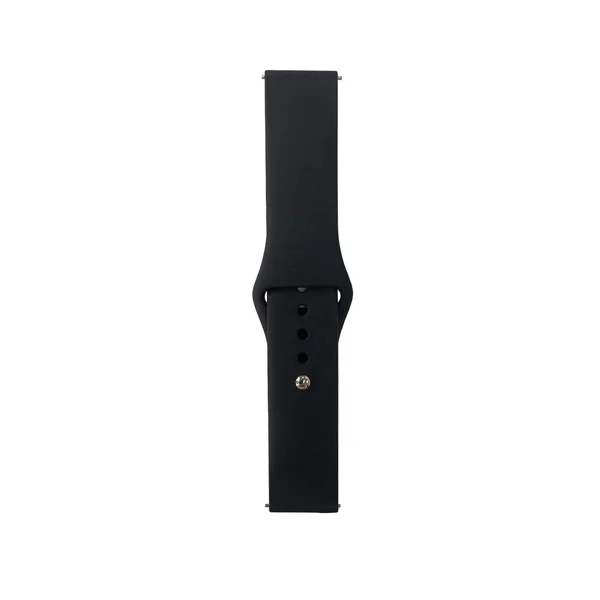 Gear S2 Band Serisi 20mm Klasik Kordon Silikon Strap Kayış - Siyah - 1