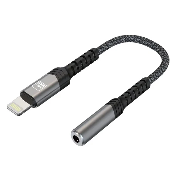 Nettech NT-OT01 Lightning To Jack Dönüştürücü (Siyah) NT-100947 - 1