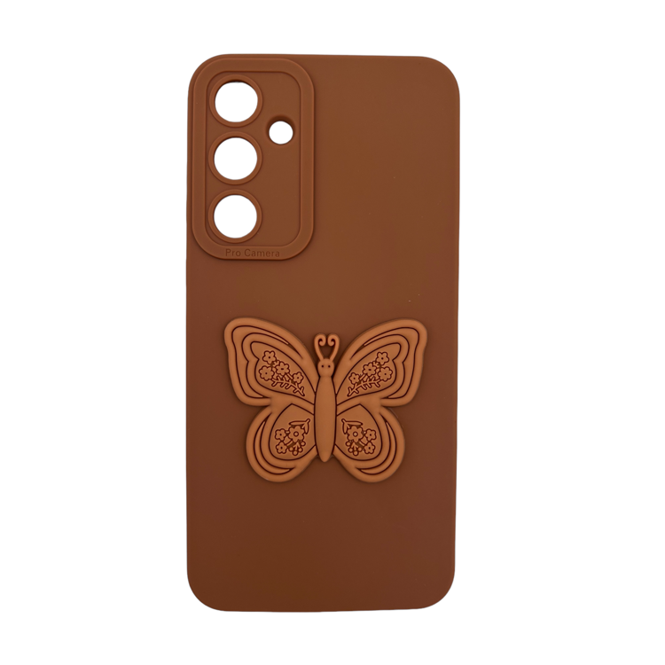 Nettech Samsung Galaxy A35 Uyumlu Maskot Seri Arka Koruma Kılıf (Kahverengi) NT-109757