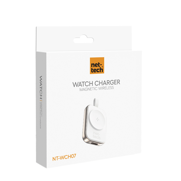 Nettech NT-WCH07 Watch Saat Taşınabilir Kablosuz Wireless Şarj (Beyaz) NT-WCH07