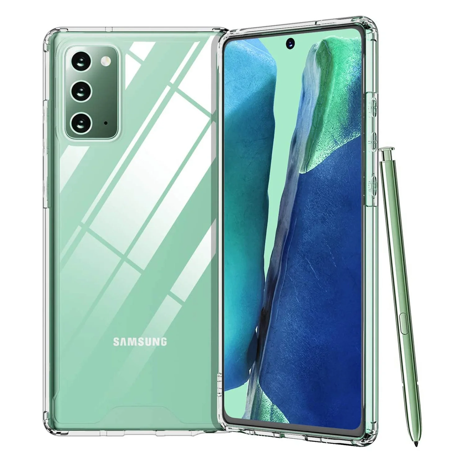 Nettech Samsung Galaxy Note 20 Uyumlu Rarroz Seri Arka Koruma Kılıf (Şeffaf) NT-80212