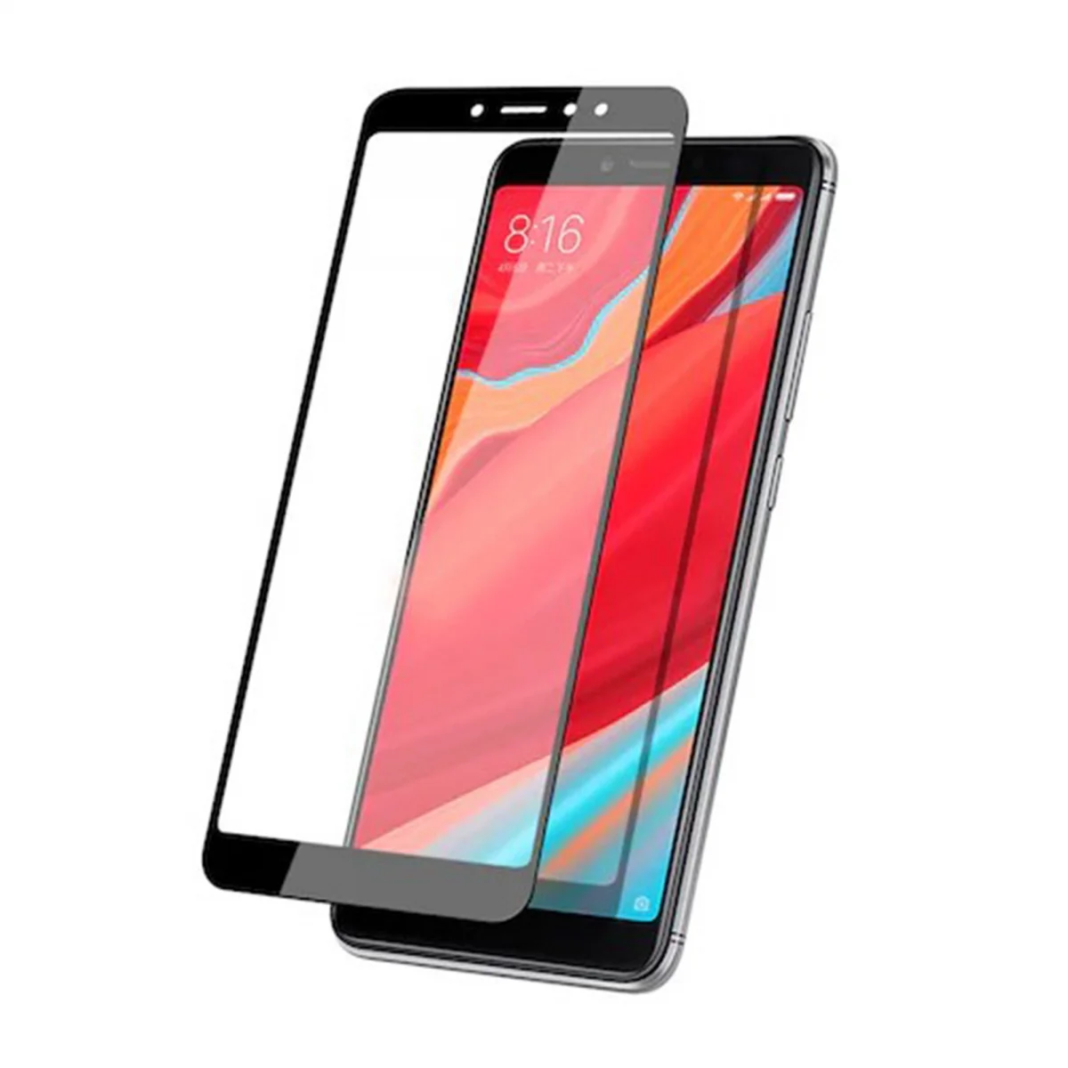 Nettech Xiaomi Redmi S2 Uyumlu 5D Glas Full Cam Koruyucu (Siyah) VR-14863
