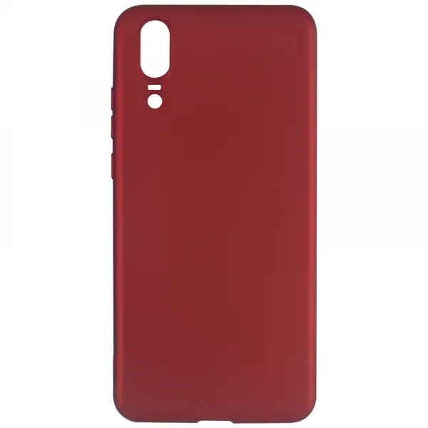 Nettech Huawei P20 Uyumlu Suide Arka Koruma Kılıf (Bordo) VR-3159