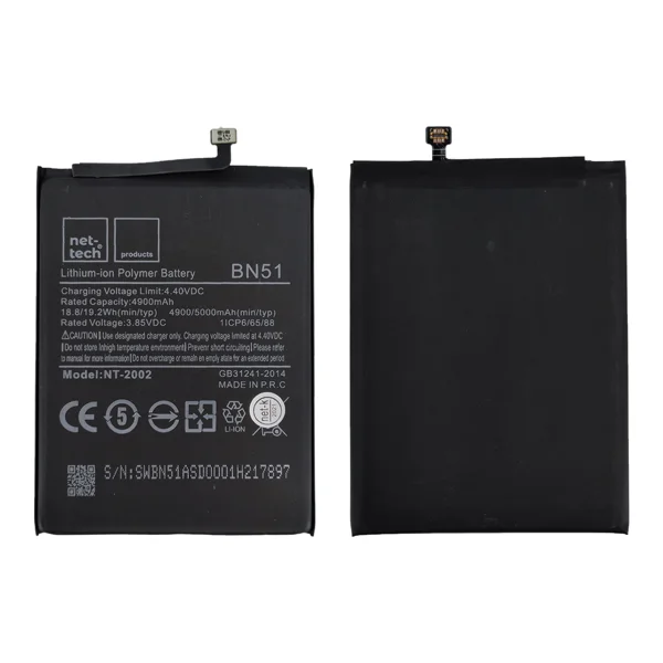 Teknonet Xiaomi Redmi 8 Uyumlu Nettech BN51 4900 mAh Batarya NT-82590 - 1